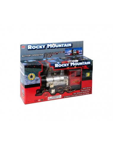 LOCOMOTIVA GRANDE CON FUMO ROCKY...