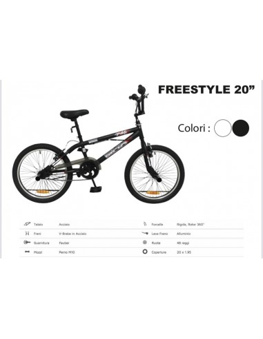 BICI BMX FAT MISURA 20 BKT 2 COLORI...