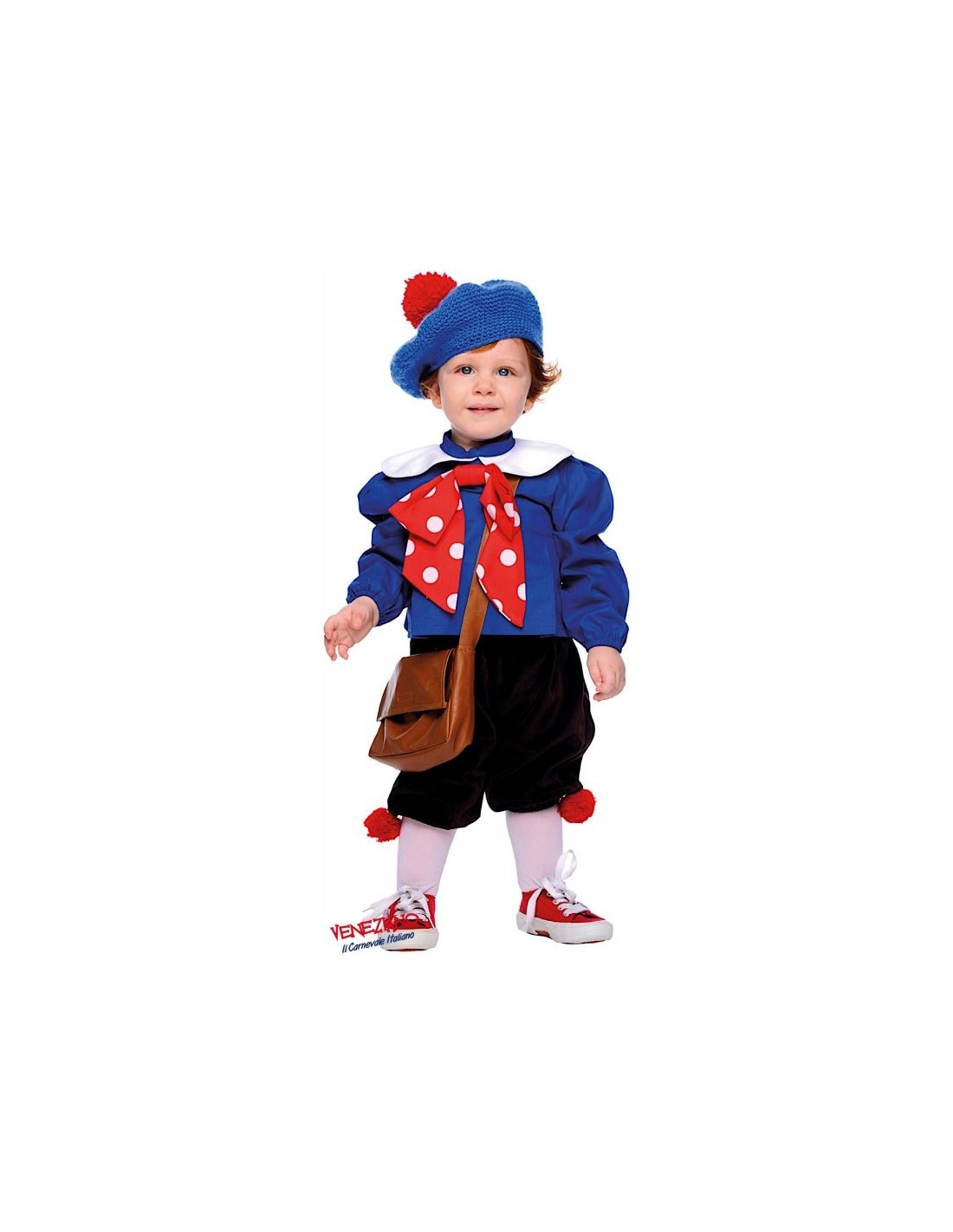 Costume vestito di carnevale Pierino per bambino da 4 a 6 anni