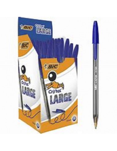 BIC PENNA CRISTAL LARGE 1.6 MM BLU