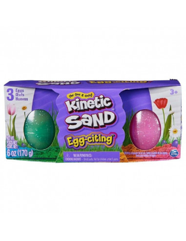 KINETIC SAND 3 UOVA SABBIA CINETICA...